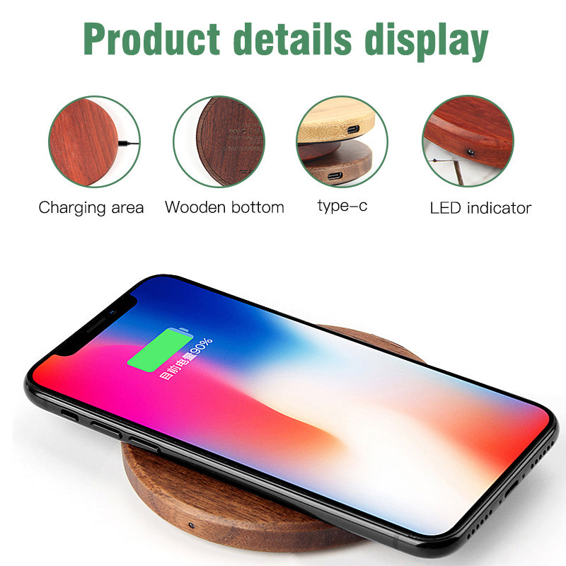 Slim Wooden Wireless Chargers